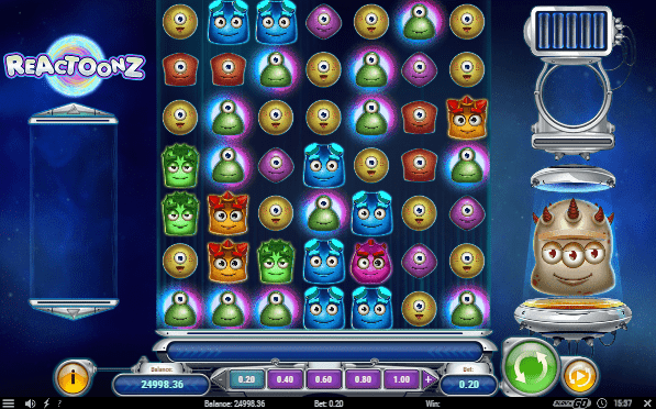 Reactoonz slot game - matching aliens